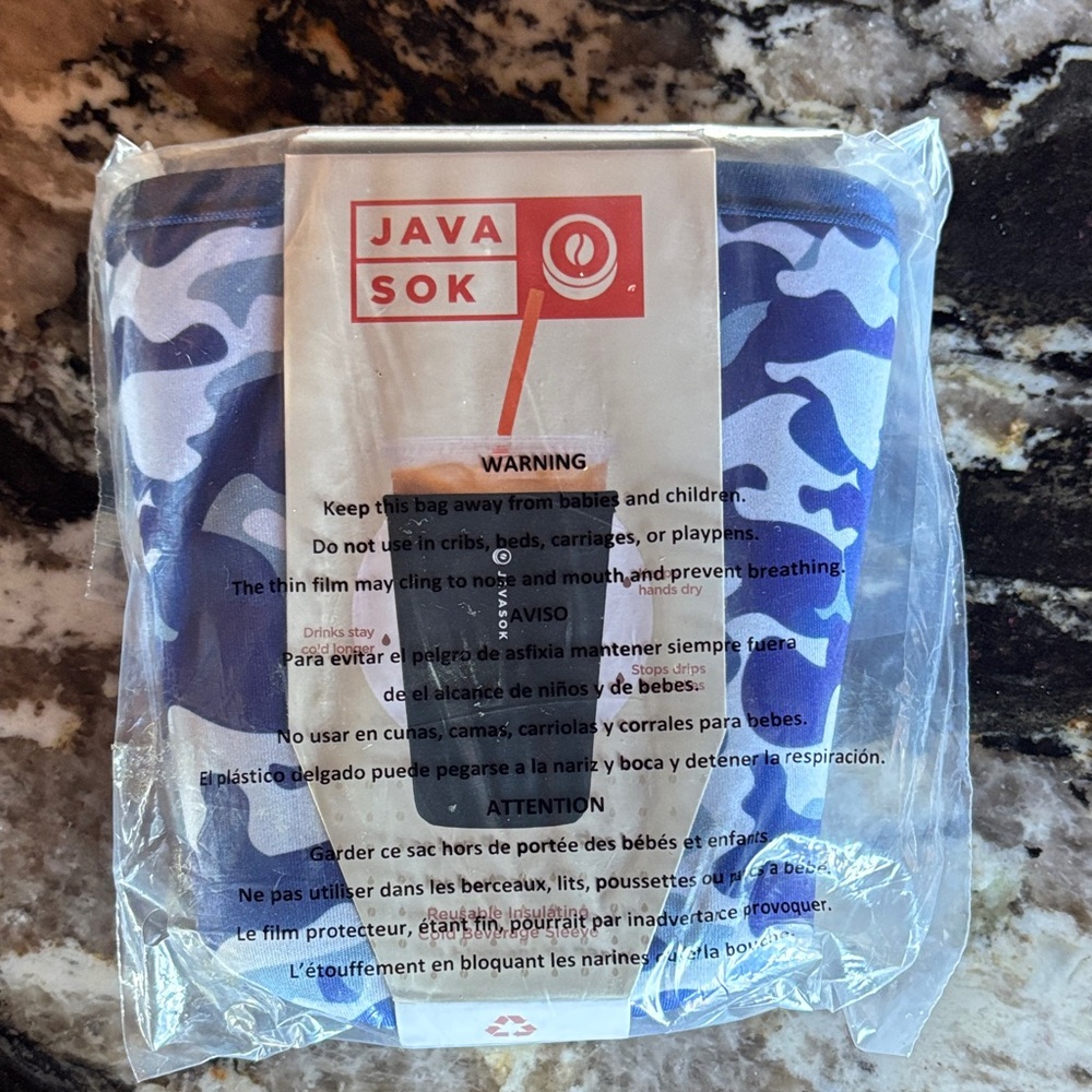Java Sok Blue Camouflage Sleeve